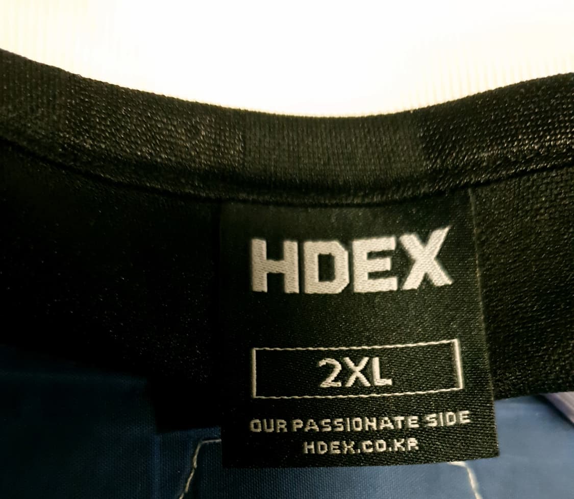(25ss) HDEX 빅토리 스트라이프 카라 숏 슬리브 블랙 (2XL) 상품이미지7