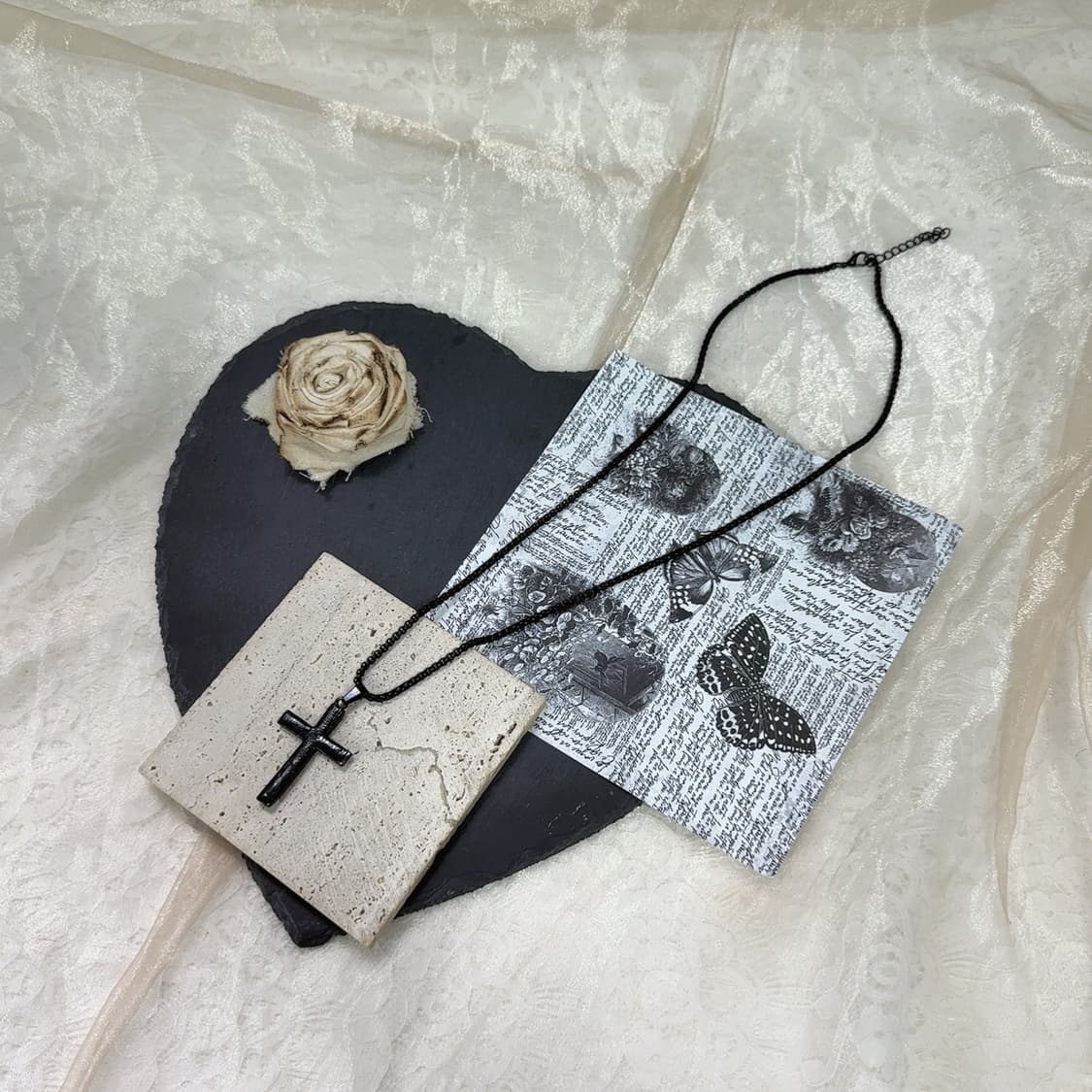 빈티지 십자가 목걸이 상품이미지2