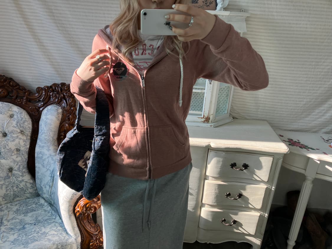 록시 ROXY 핑크 후드집업 상품이미지1