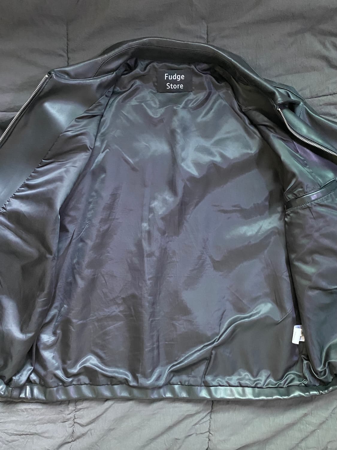 라퍼지스토어 버핑레더 미니멀 포켓 블루종 상품이미지3