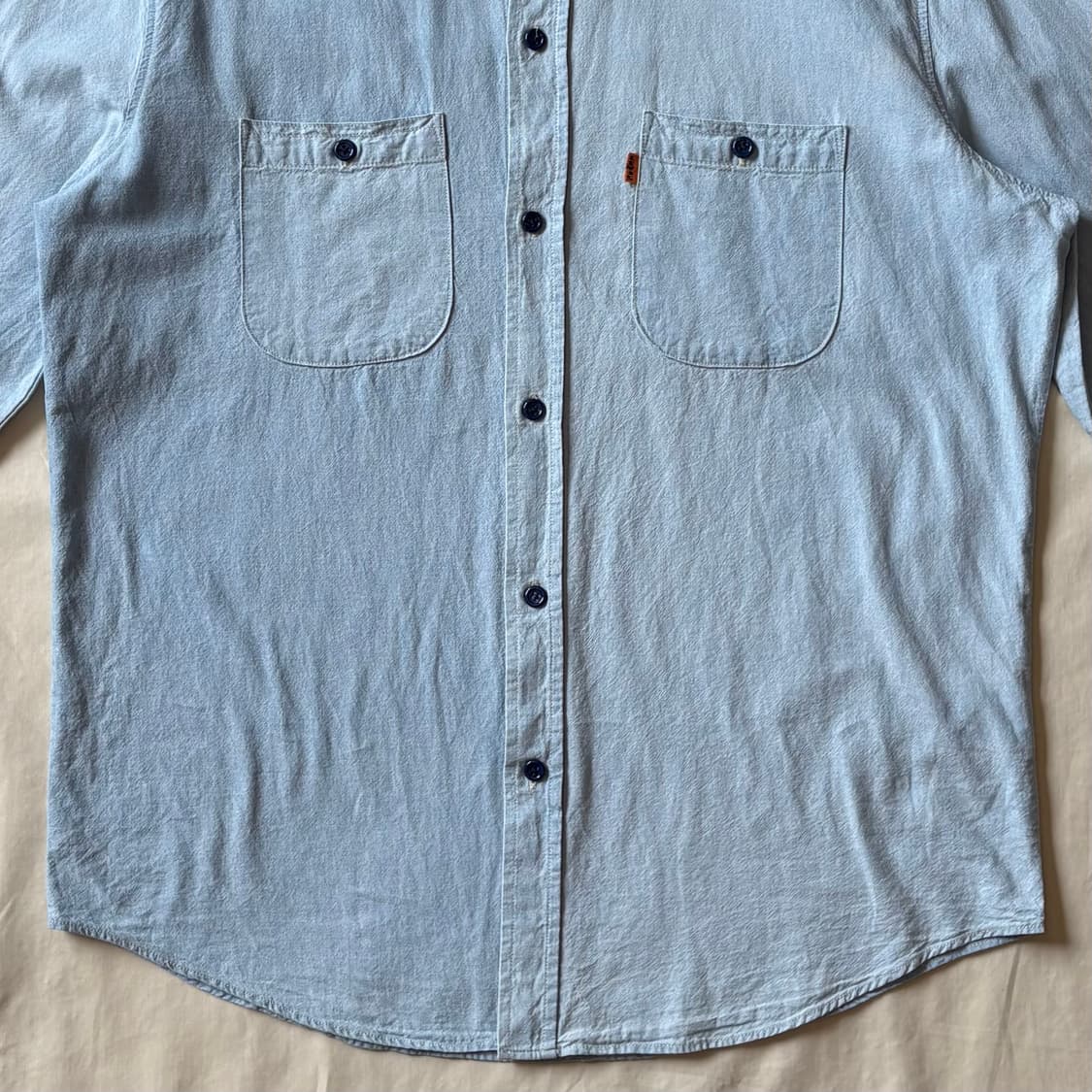 [L/102-105] USA LVC 리바이스 오렌지 탭 샴브레이 셔츠 상품이미지4