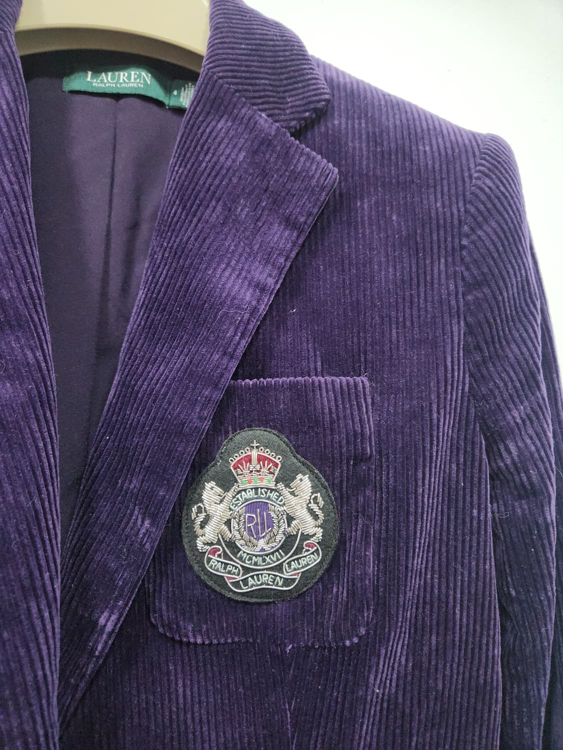 랄프로렌 코듀로이 블레이저 4사이즈 상품이미지3