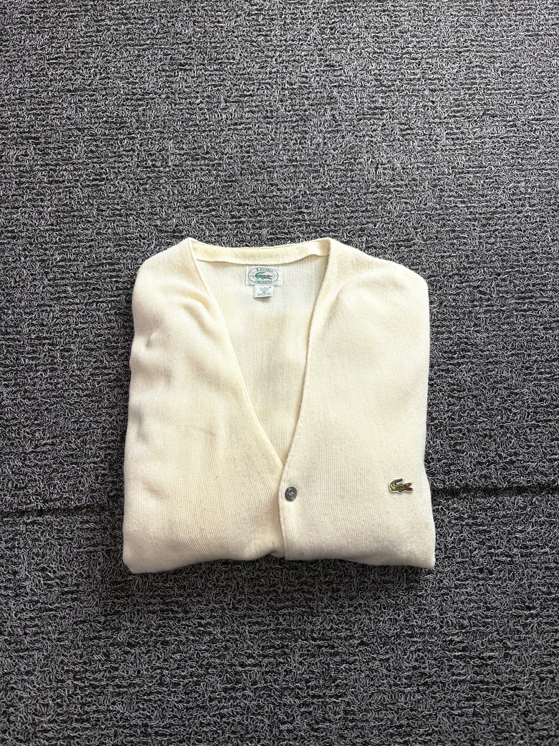 라코스테 아카이브 자수로고 미니멀 박시핏 가디건 2813 상품이미지1