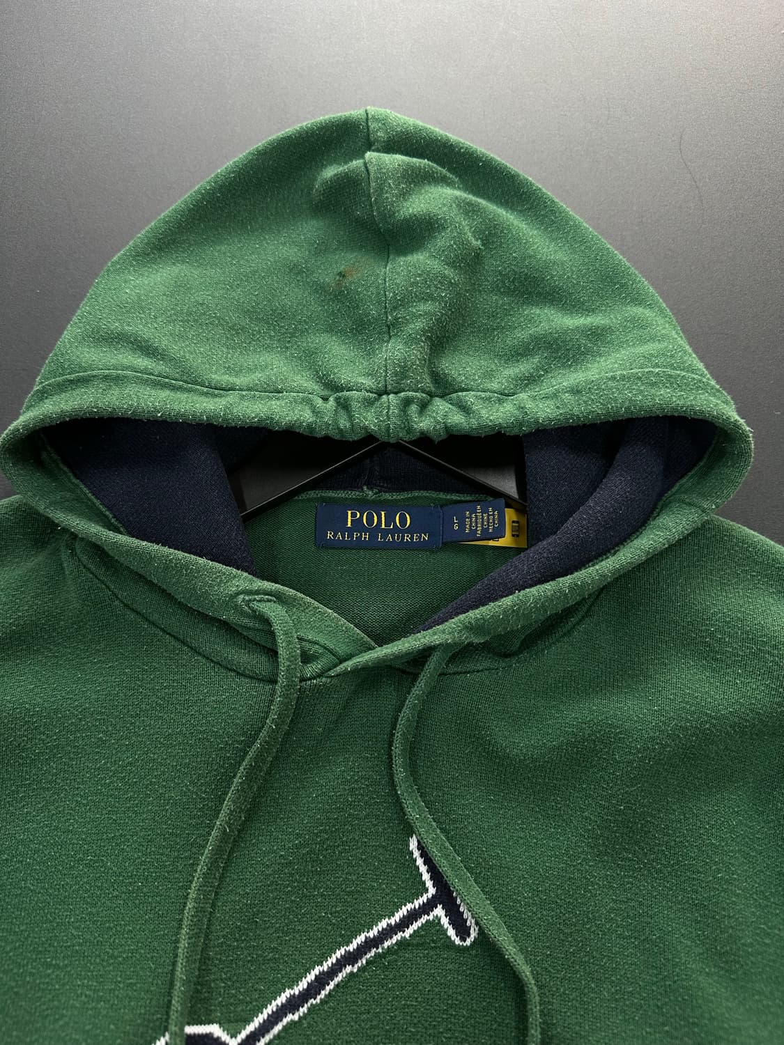 폴로랄프로렌 큐알텍 빅포니 코튼 후드 그린 상품이미지6