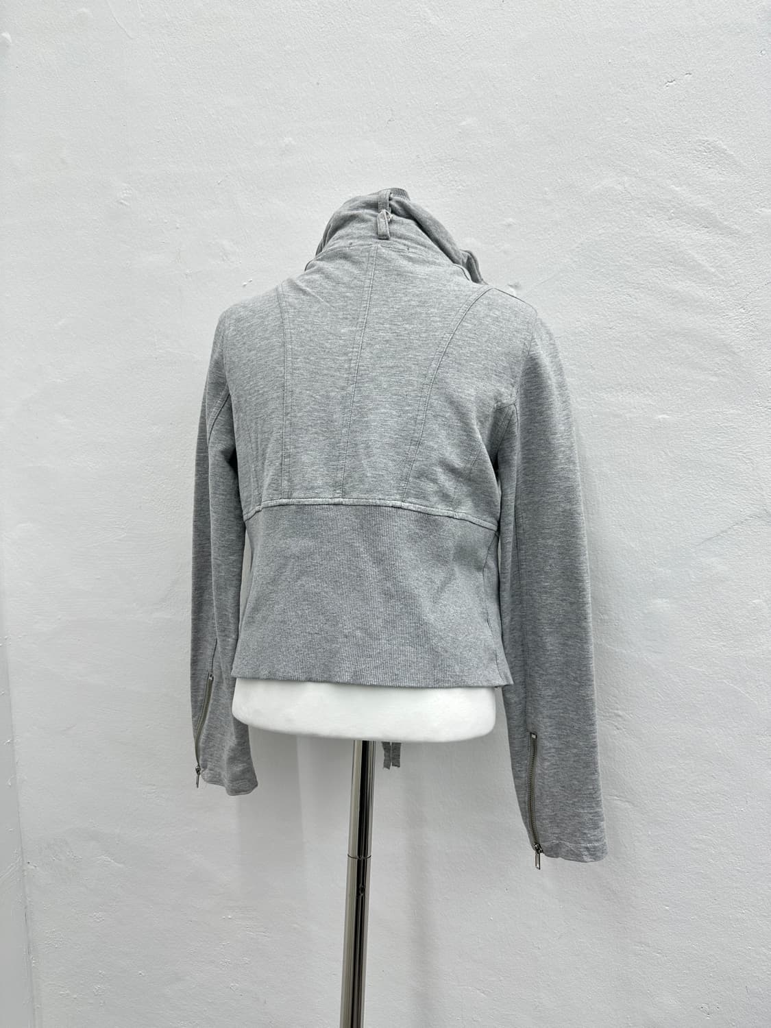 JPN high neck zipper layered jacket 2way 상품이미지4