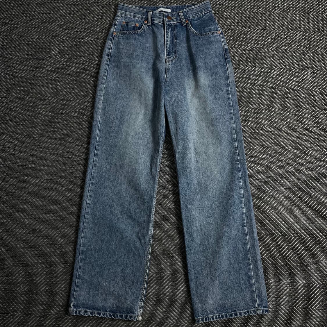 AHEAD 빈티지 와이드 워싱 데님 팬츠y 3681 상품이미지3