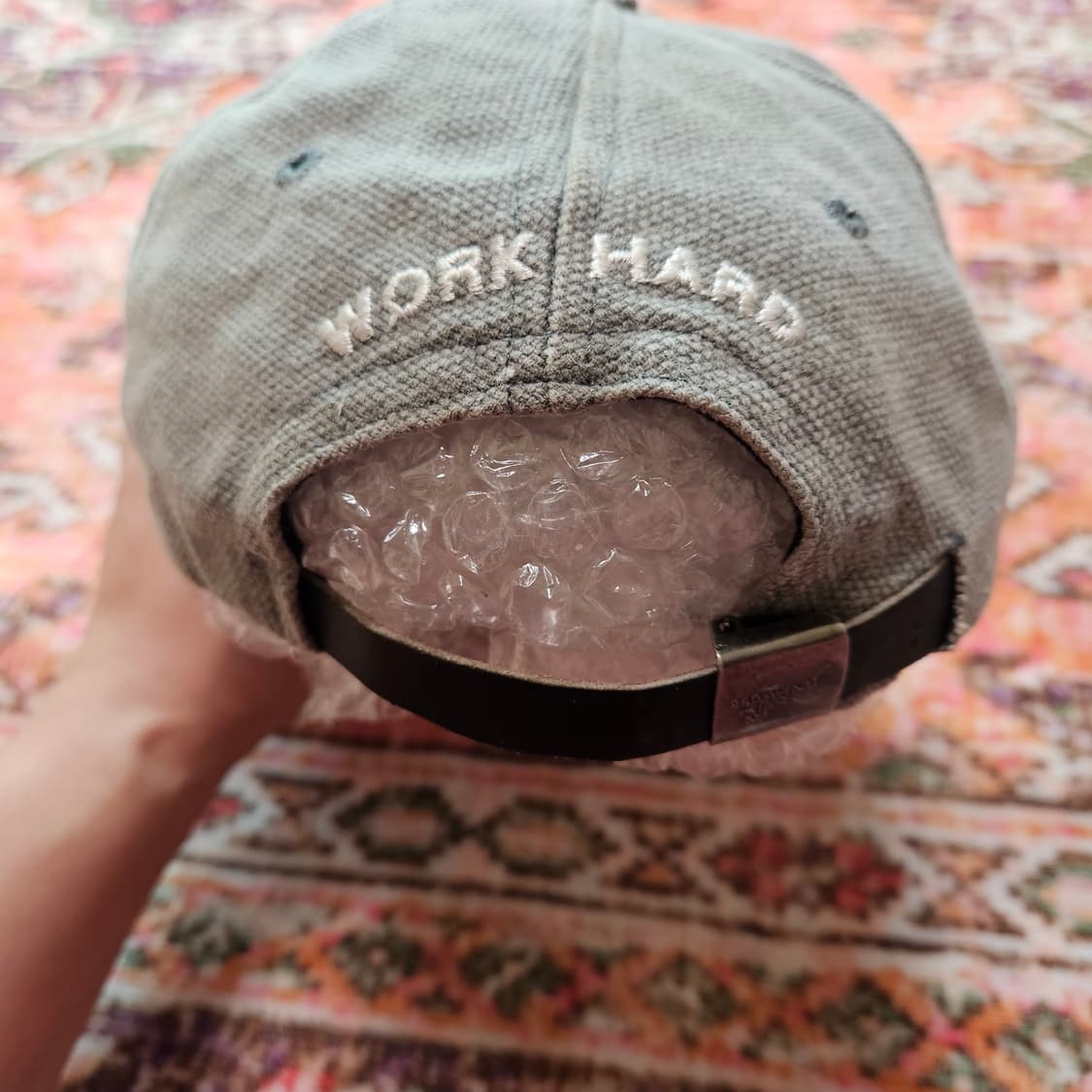 90s 레드윙 WORK HARD 덕캔버스 볼캡 상품이미지5