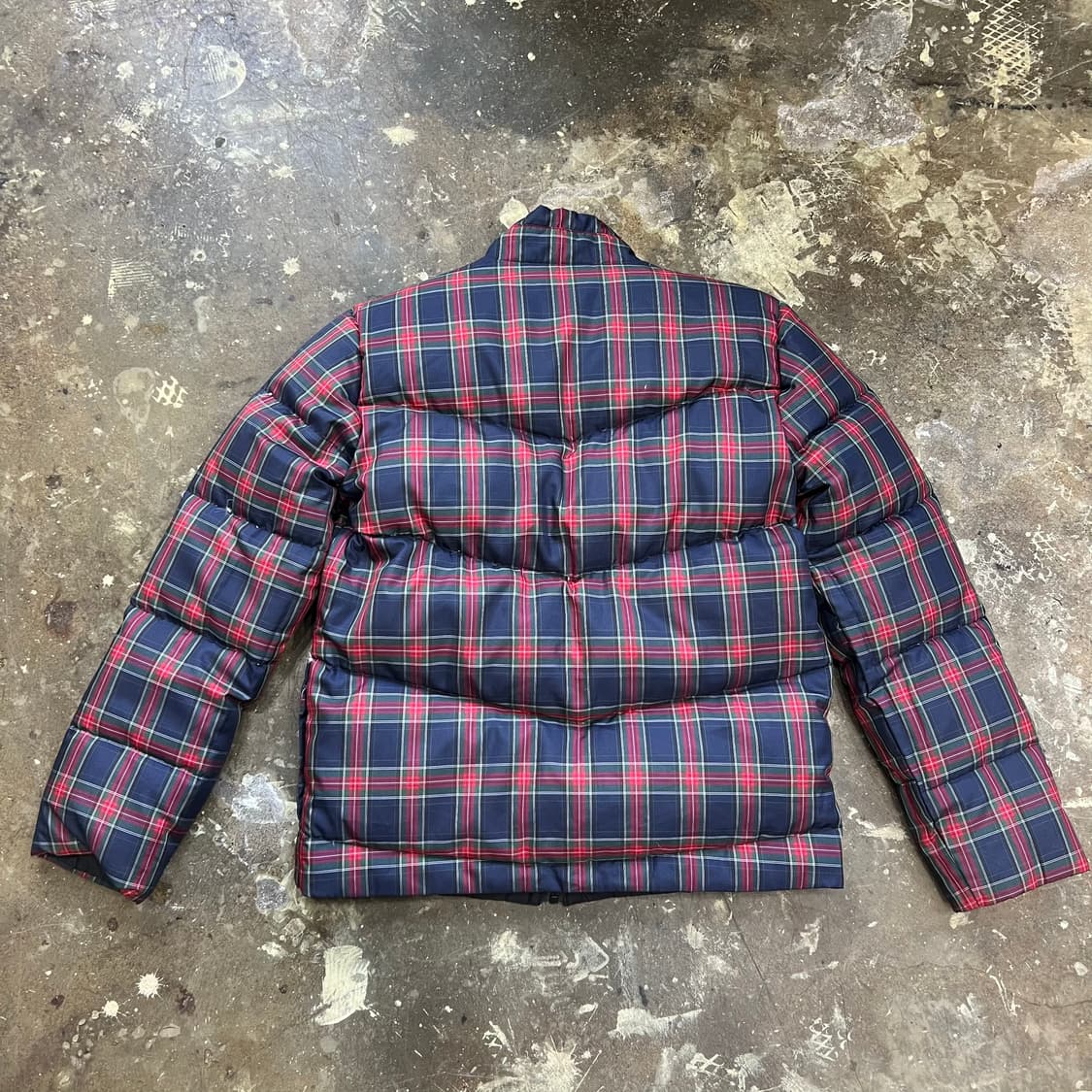 XS) DKNY 체크 양면 덕다운패딩점퍼 리버시블 오리털 패딩 자켓 상품이미지2