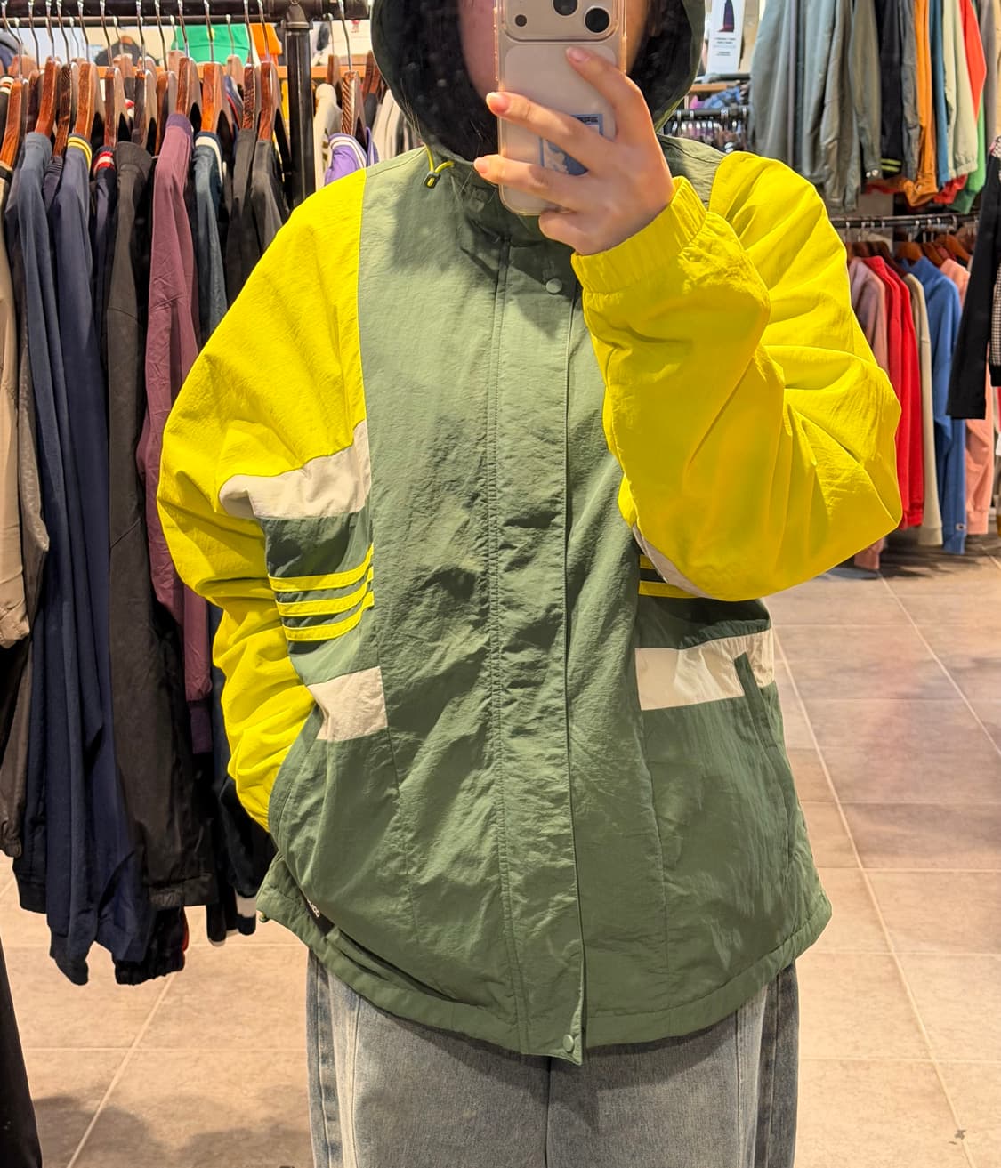 [NO.9] 아디다스 배색 윈드브레이커 상품이미지2