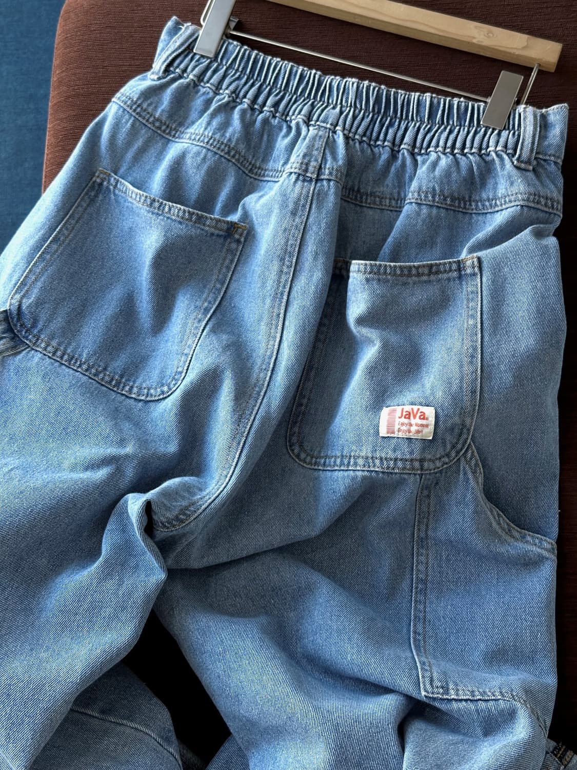 Denim wide design painter pants 상품이미지3