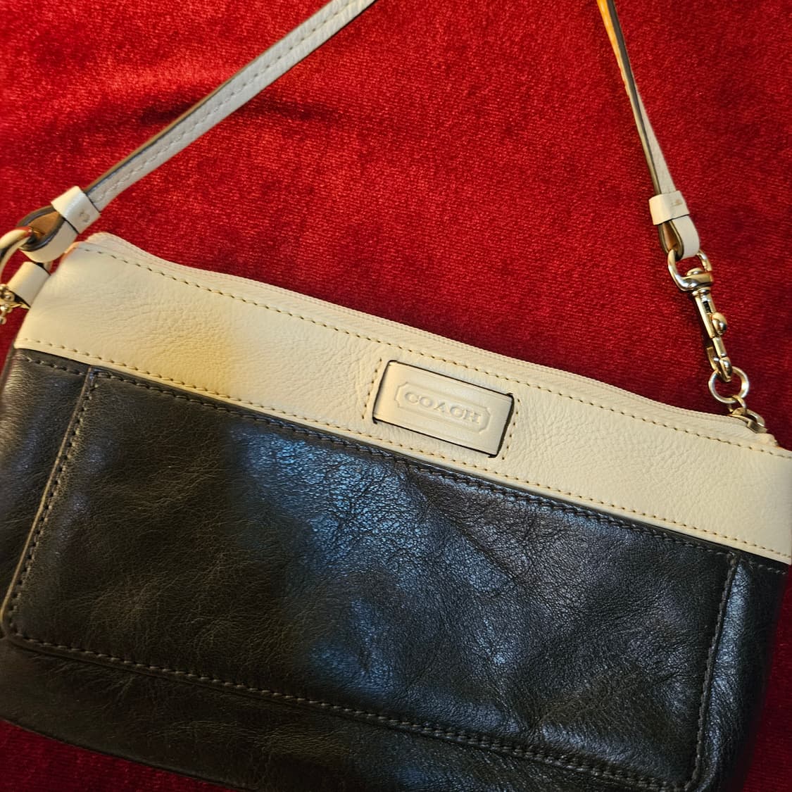 코치(COACH) 투톤 블럭 미니백 22 x 12 size 상품이미지2