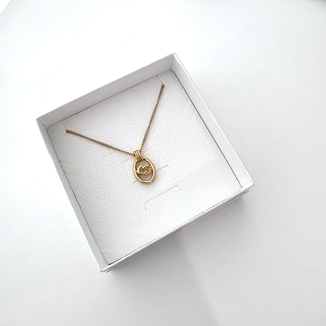 크리스찬 디올 CD 원형 팬던트 목걸이 상품이미지3