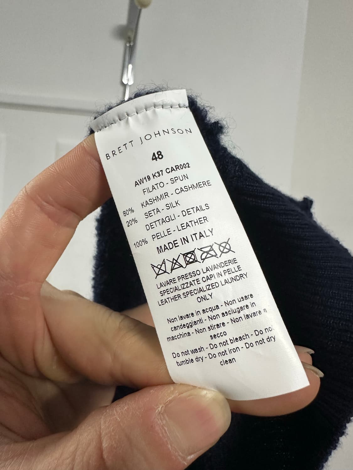 브렛 존슨 BRETT JOHNSON 캐시미어 실크 크루넥 상품이미지4