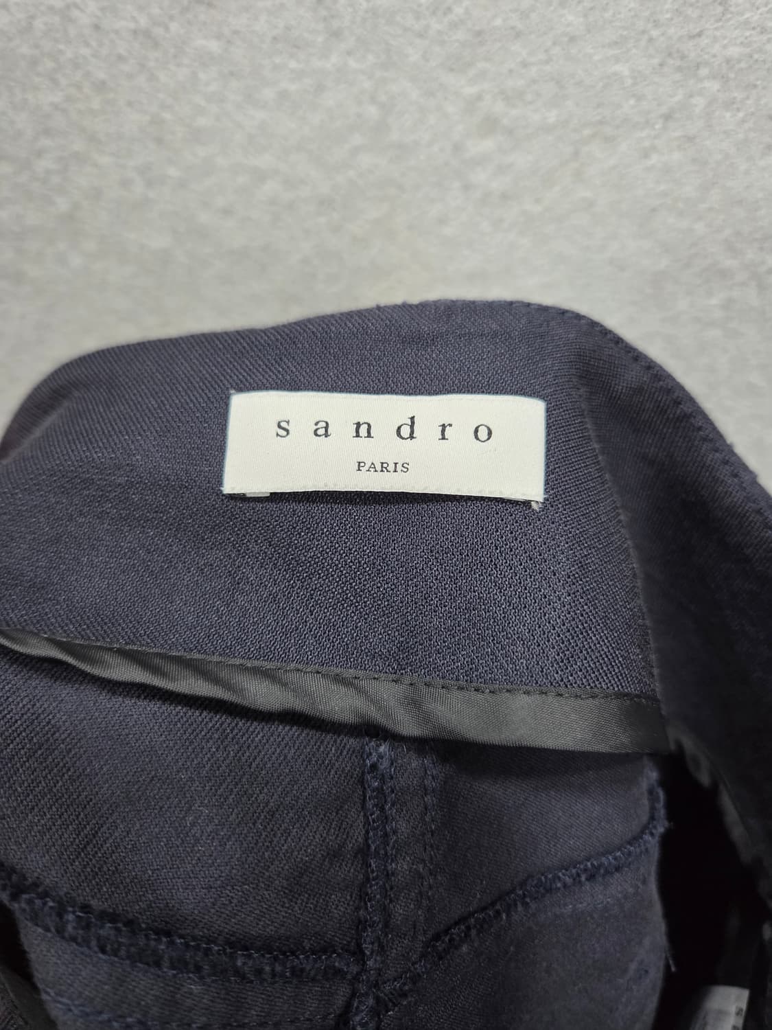 Sandro 산드로 여성 네이비 A라인 스커트 44 상품이미지4