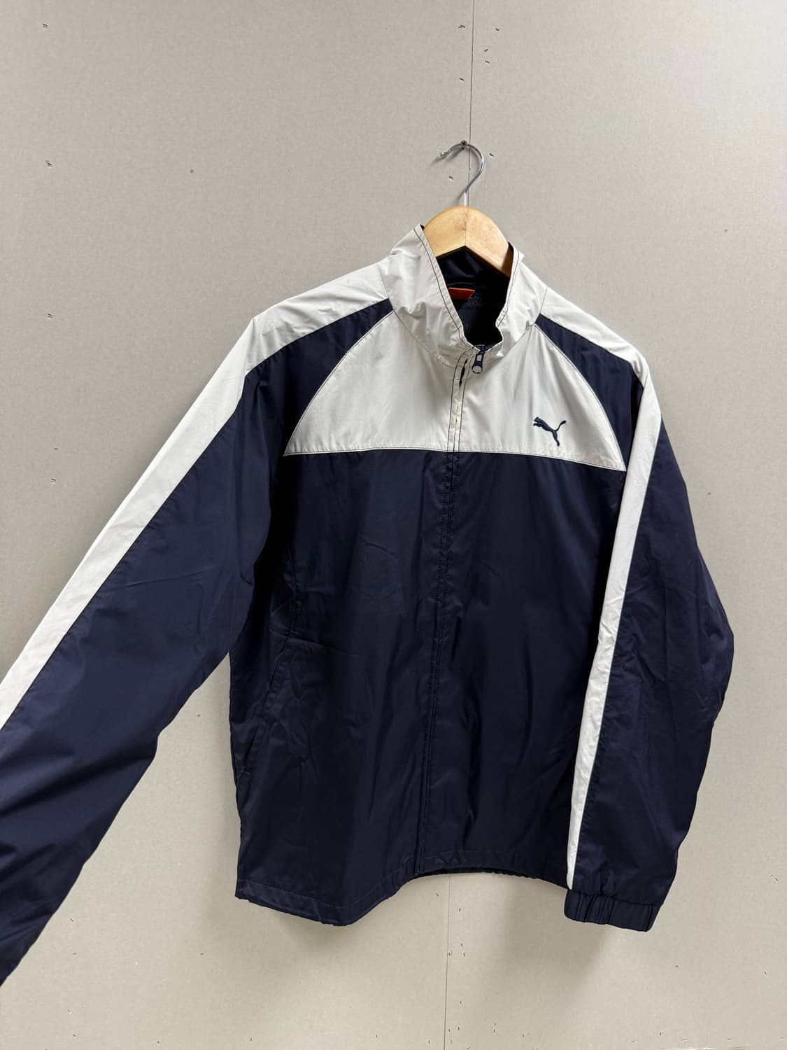 남성 L / 푸마 바람막이 집업 네이비 화이트 상품이미지3