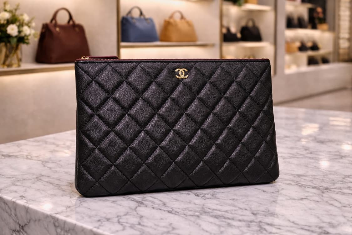 [S급] 샤넬 클래식 캐비어 뉴미듐 클러치 판매합니다!!! 상품이미지1