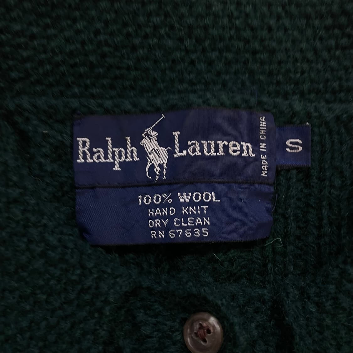 폴로 랄프로렌 울 케이블 가디건 그린 상품이미지3