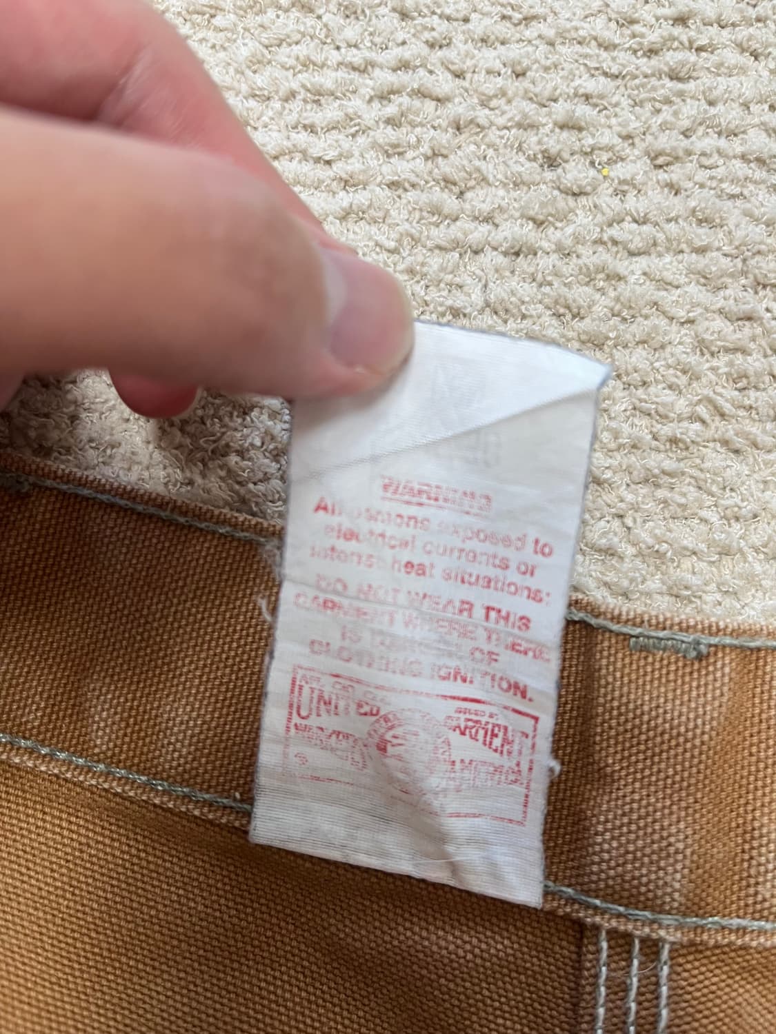 90s 미국 생산 칼하트 더블니 팬츠 상품이미지5