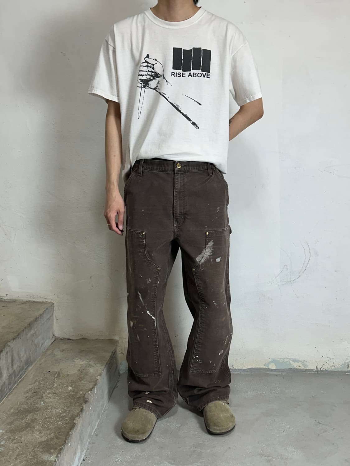 OG 칼하트 더블니 다크브라운 칼하트 B136 DKB 썩블니 상품이미지2