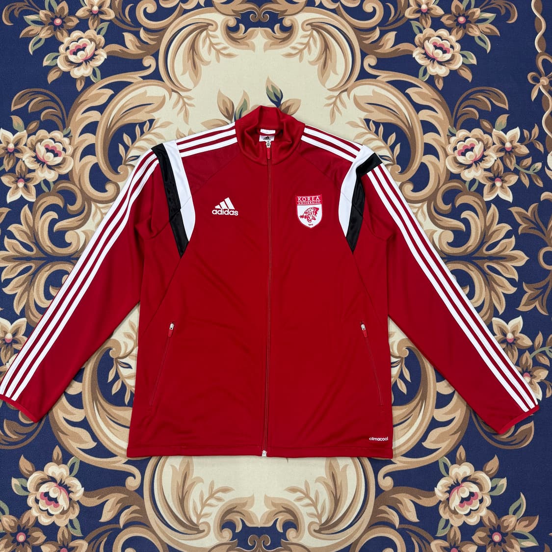 (L)아디다스 Adidas 고려대학교 트랙탑 져지(레드) 상품이미지1