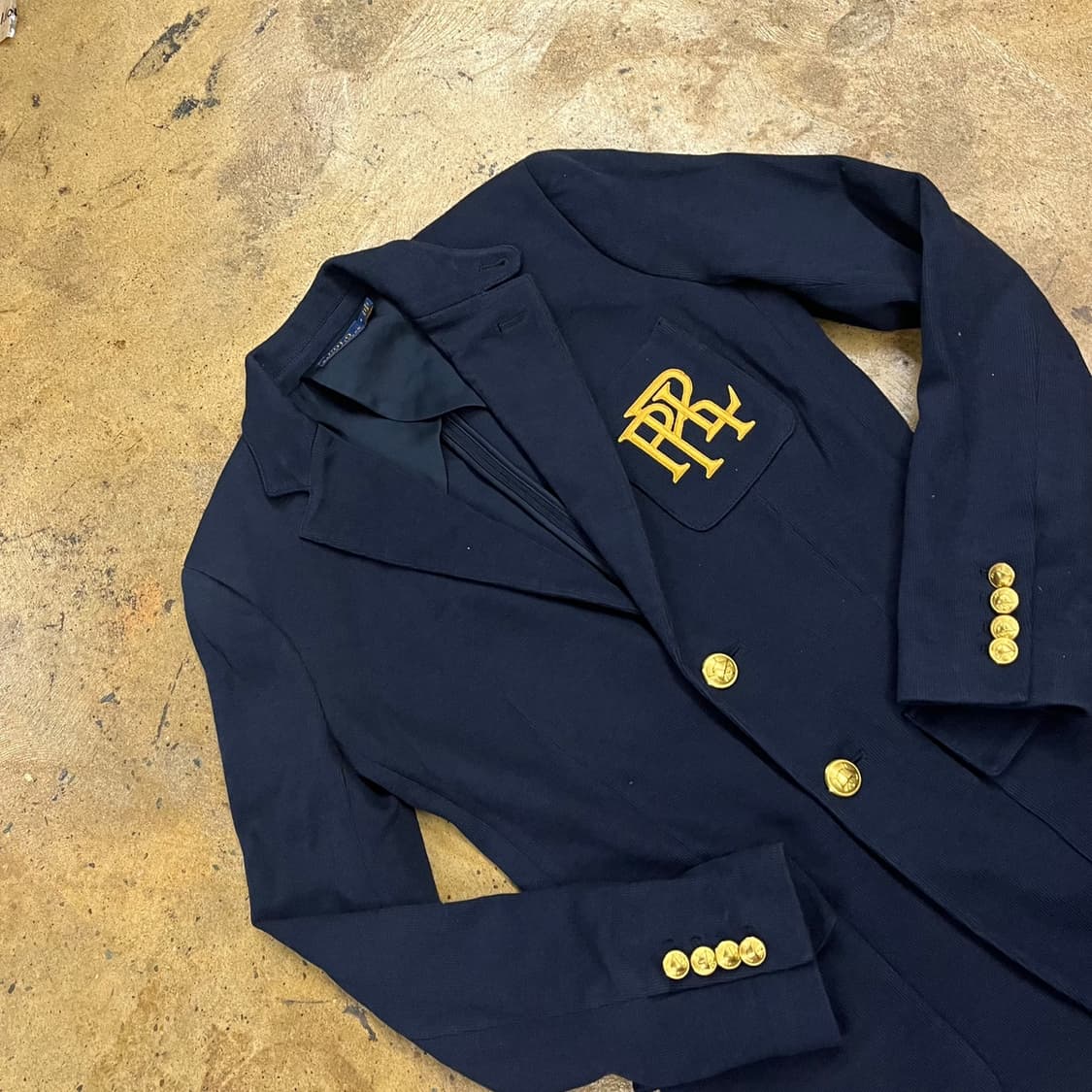 [정품/4] 폴로 랄프로렌 네이비 금장 블레이저 b17 상품이미지1