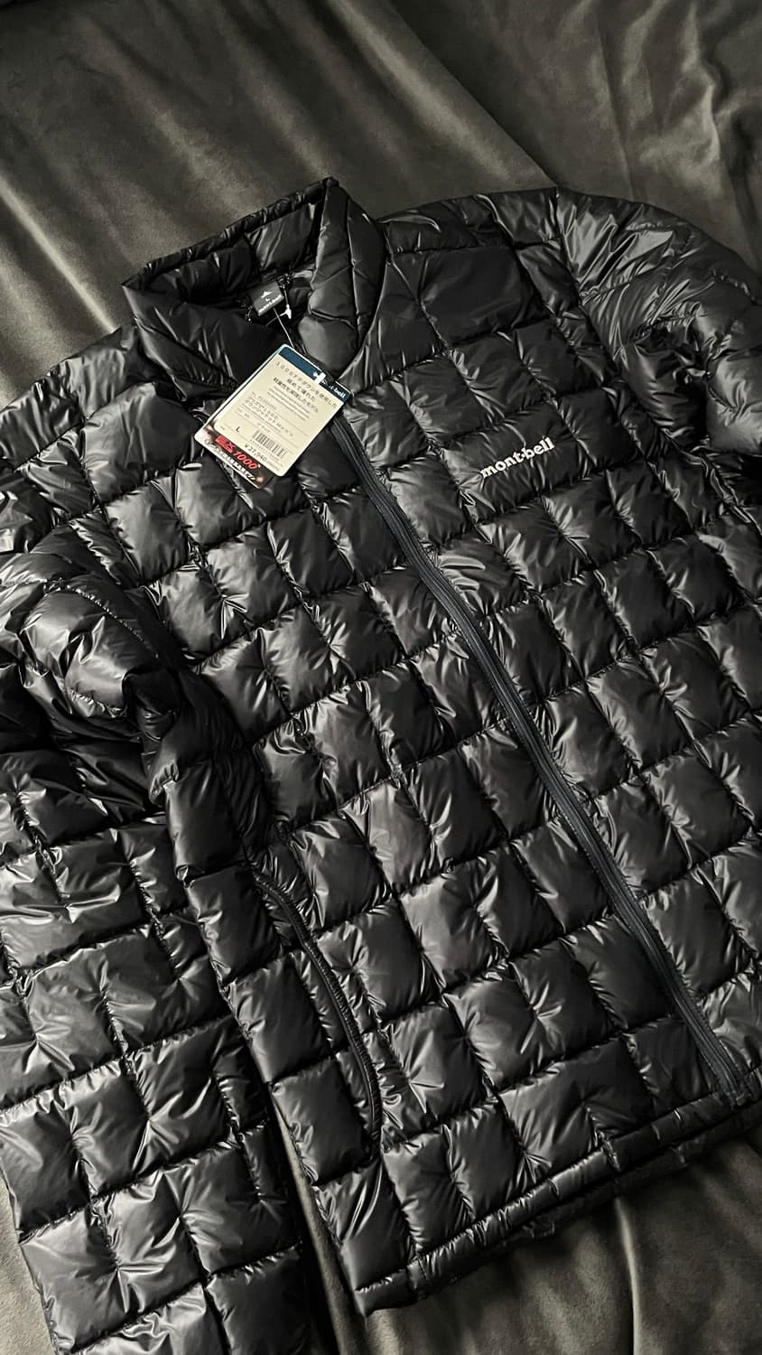 택포함 새상품 몽벨 경량패딩 플라즈마 1000 다운 자켓 L 블랙 상품이미지2
