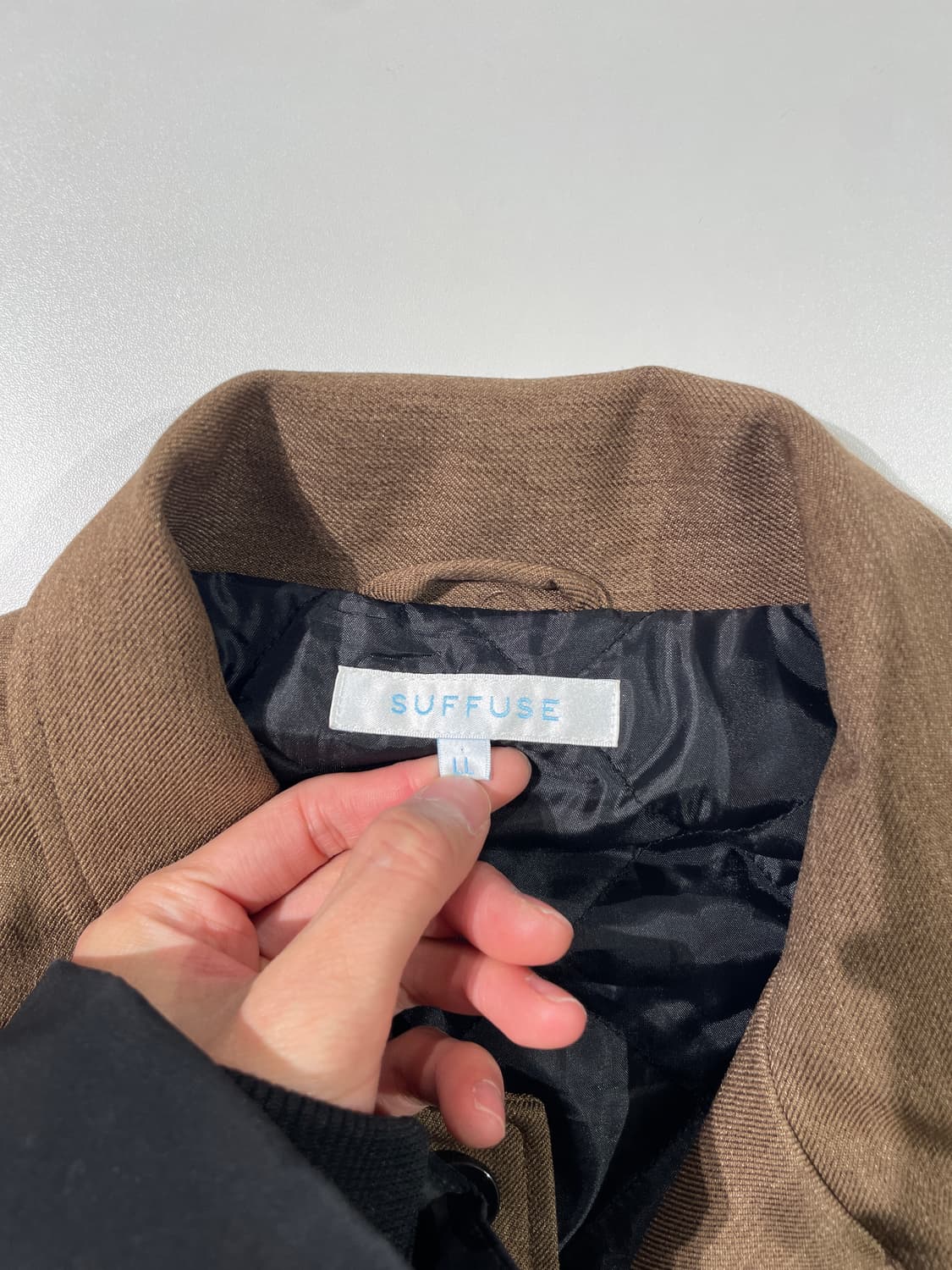 서퓨즈 브라운 체스트 포켓 라이닝 폴리에스터 셔츠 자켓 상품이미지7