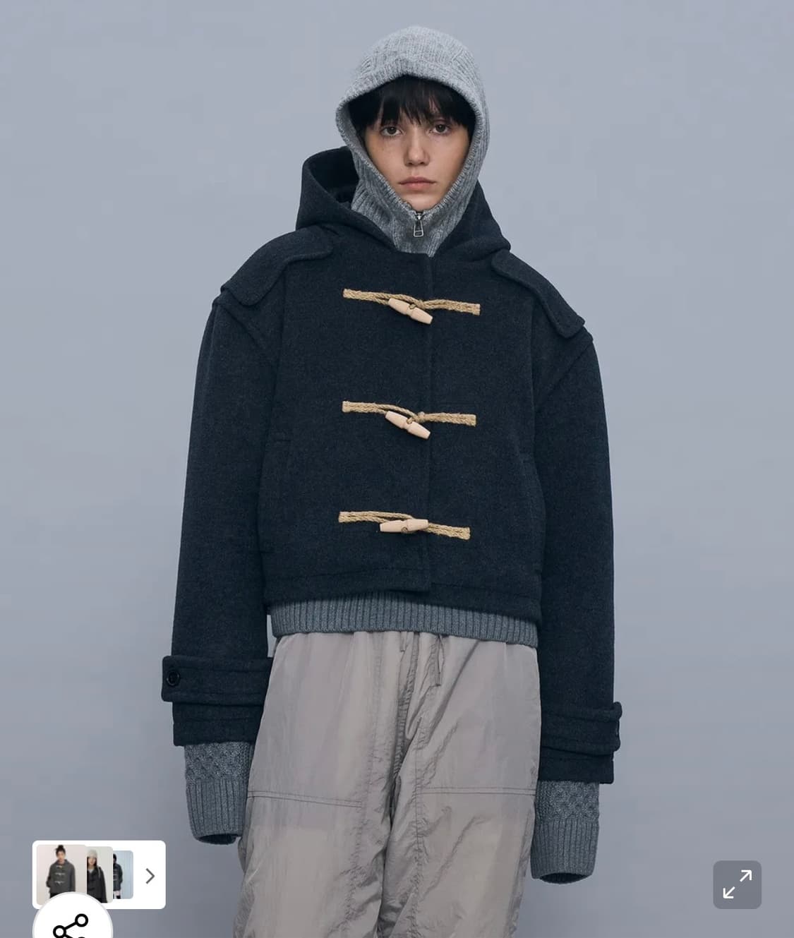 피르티멘토 우먼 숏 더플코트 상품이미지5
