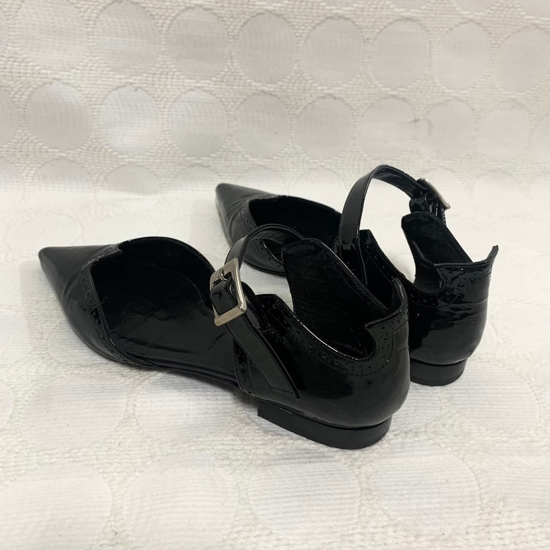 존 갈리아노 블랙 에나멜 포인티드 토 메리제인 슈즈 상품이미지6