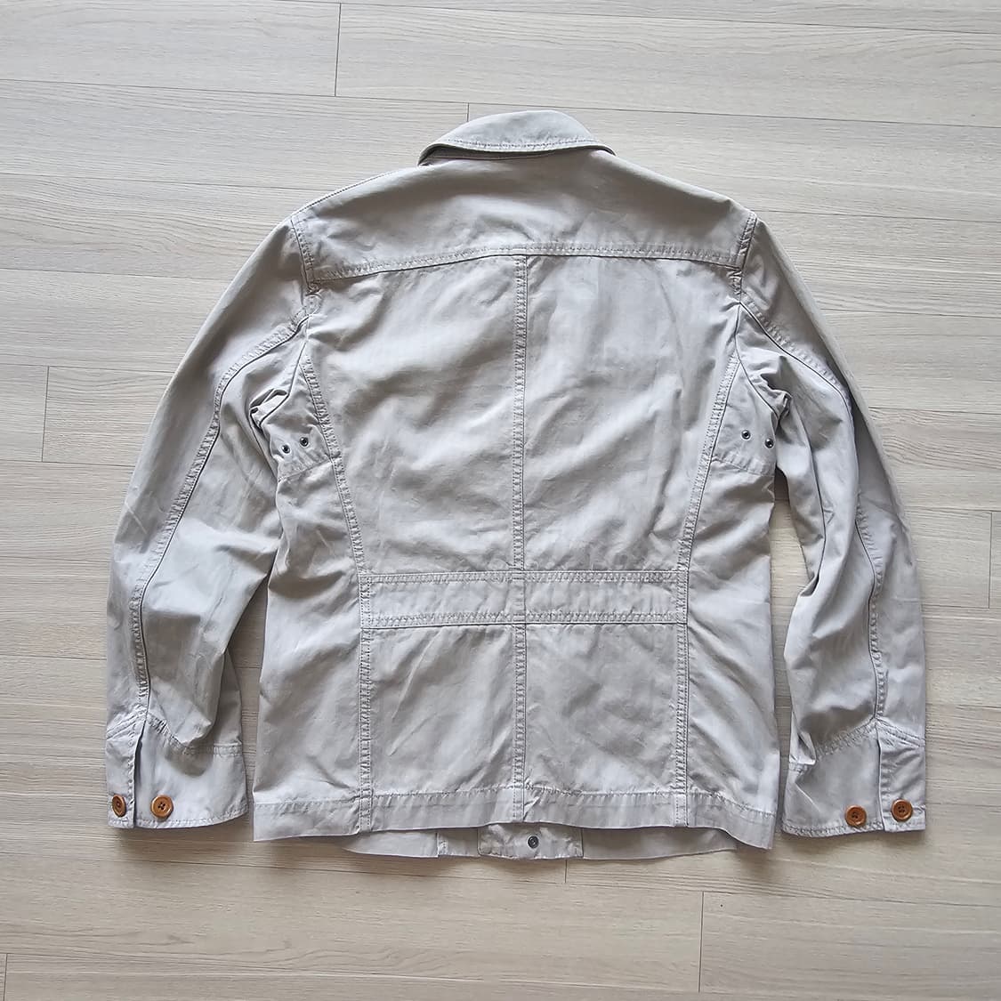 M 95 유니클로 +J 질샌더 워크 자켓 마 린넨 혼방 남자 여자 공용 상품이미지2