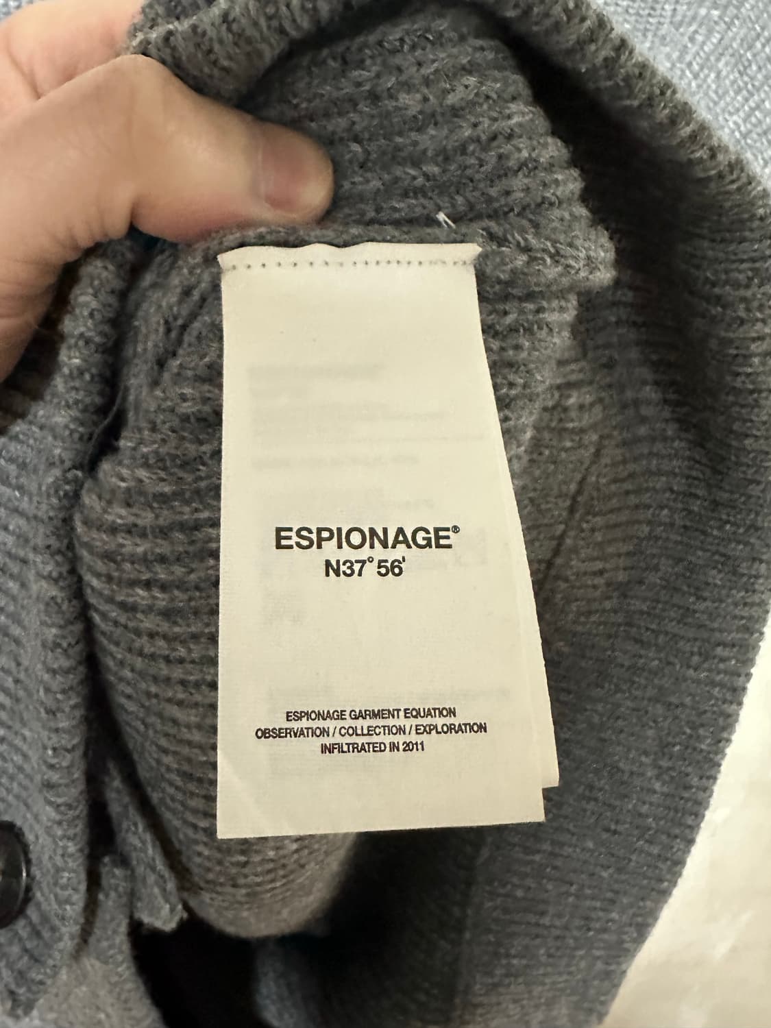 에스피오나지 가디건L (그레이) 상품이미지4