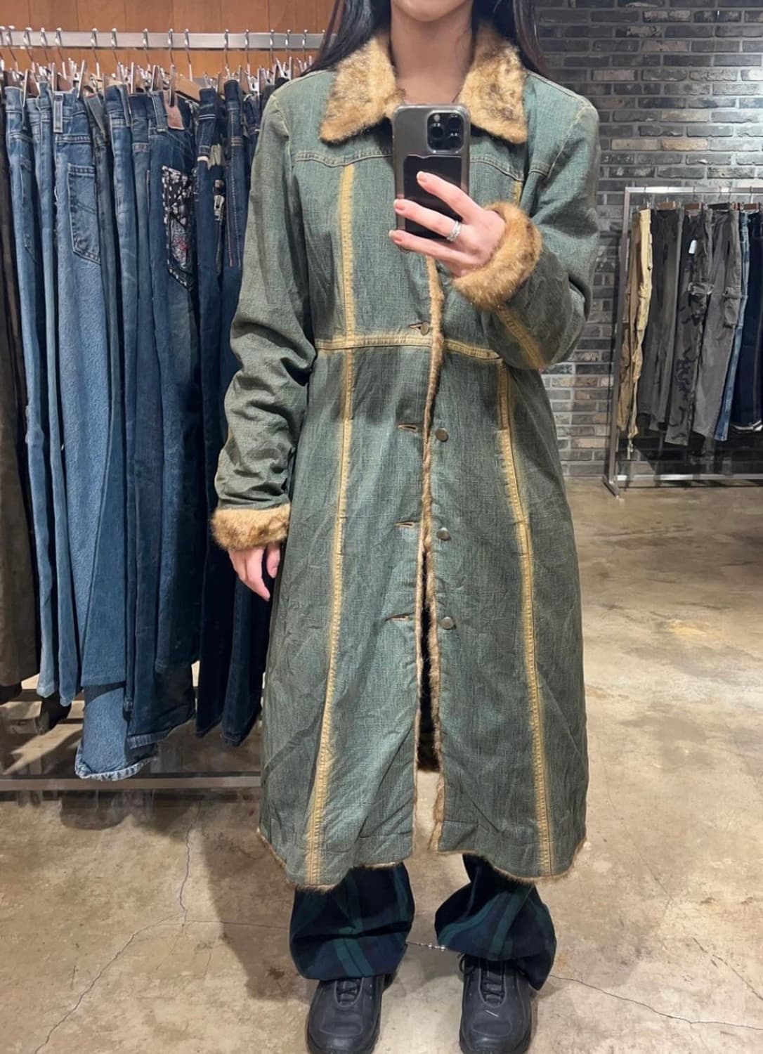 빈티지데님 퍼자켓 상품이미지3