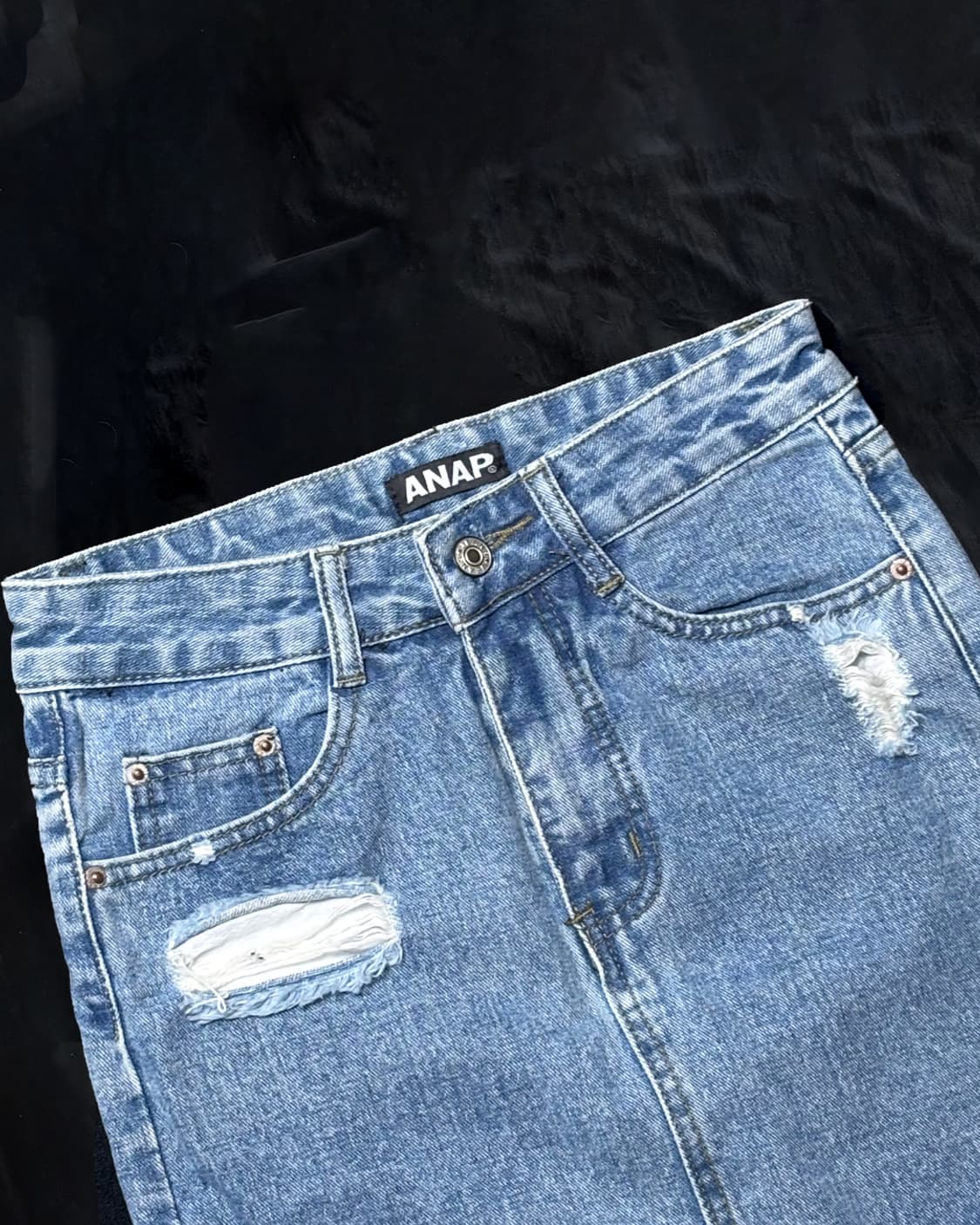 일본빈티지 ANAP 데님 스커트 상품이미지2