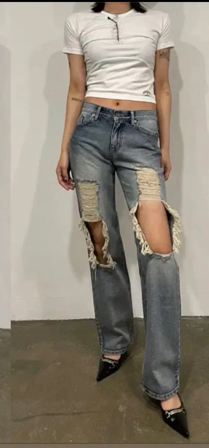 보헤미안서울 distressed pants s 상품이미지3