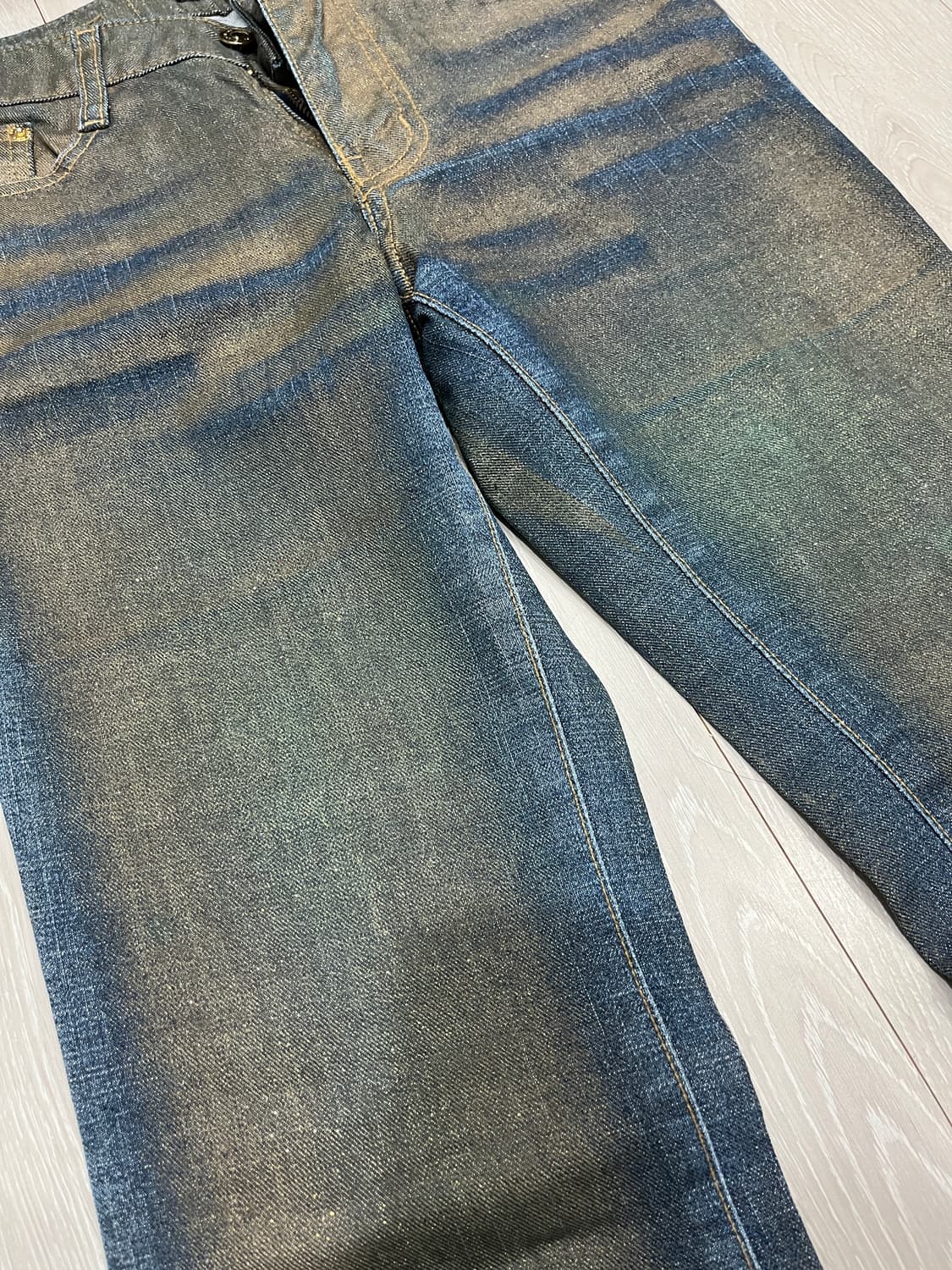 Gold pearl bootcut jeans 상품이미지3