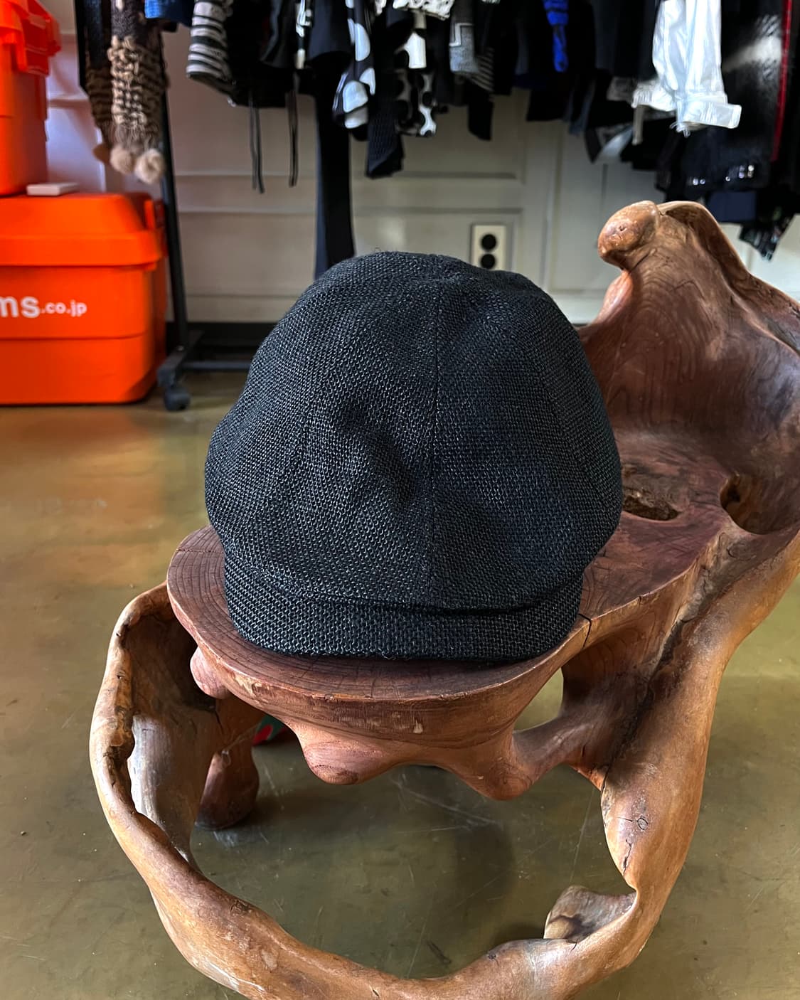 Jpn Vintage 8-Panel Black Hunting Cap 상품이미지6