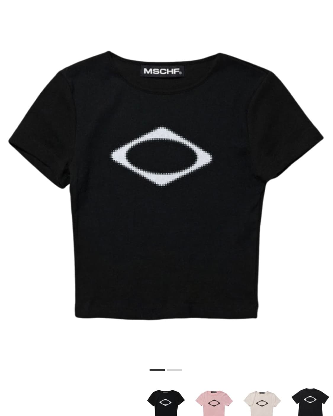 (W) 미스치프 롬버스 블러 티셔츠 상품이미지1