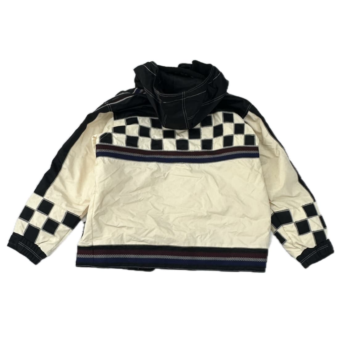NICOLE SKITEAM 올드스쿨 체커보드 고프코어 오버핏 점퍼 봄버 상품이미지3