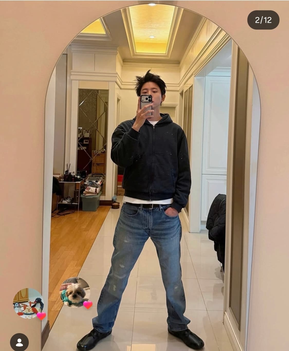 브라운야드 페인팅 후드집업 5사이즈 상품이미지4