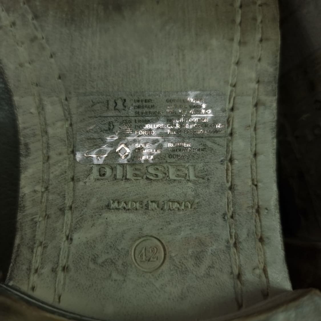 [디젤] 힐컵 포인트 레더 더비 슈즈 브라운 P01570 상품이미지8