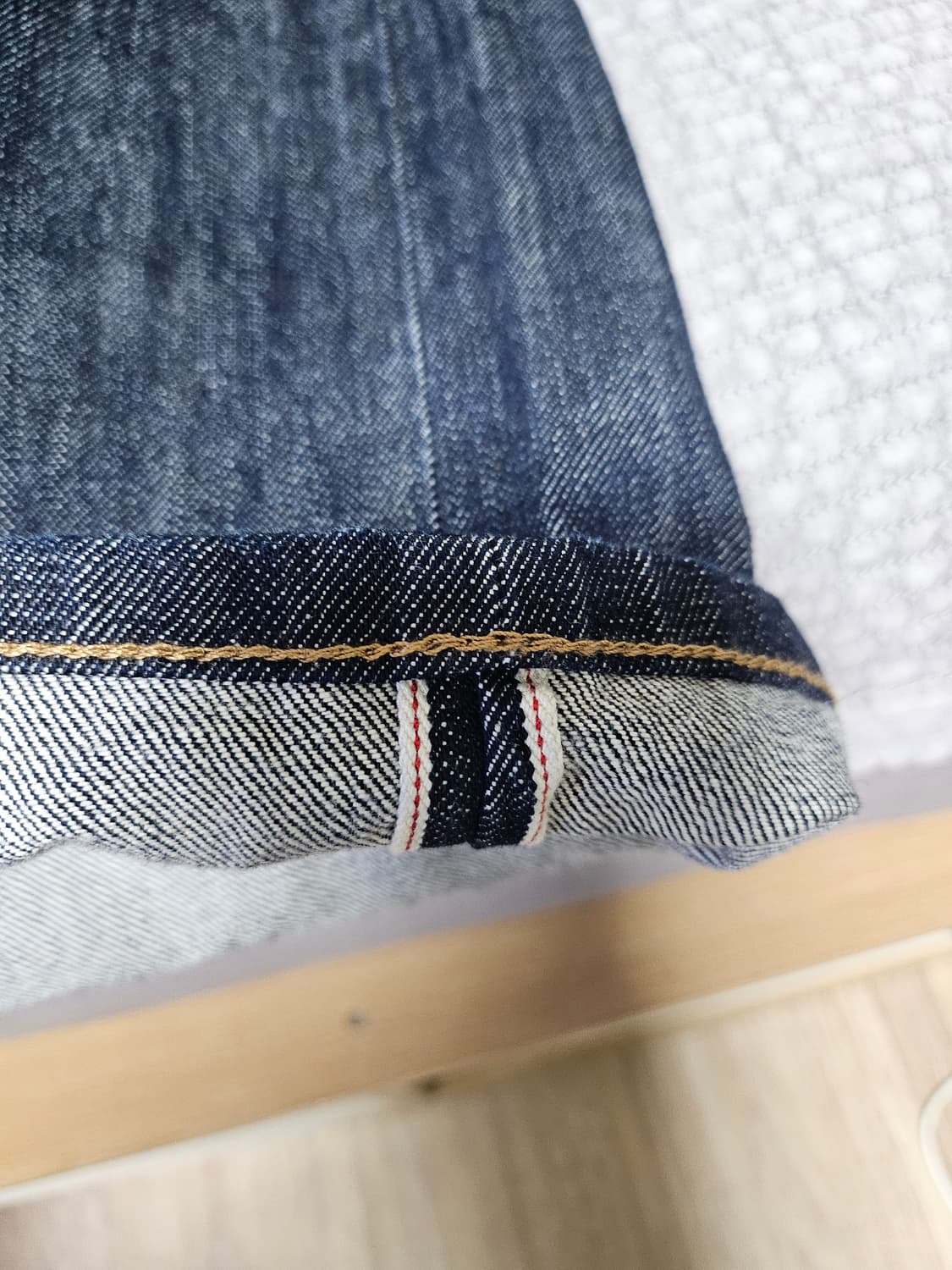 에스피오나지 셀비지 릴렉스드 데님 팬츠 L 팝니다. 상품이미지3