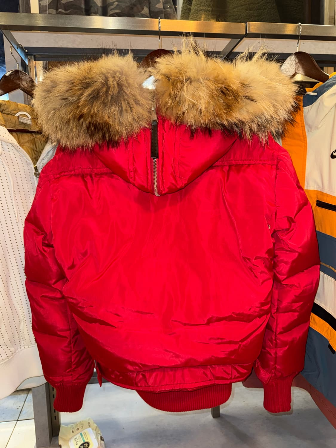 디스퀘어드2 Dsquared2 히말라야 라쿤퍼 패딩 레드 상품이미지2