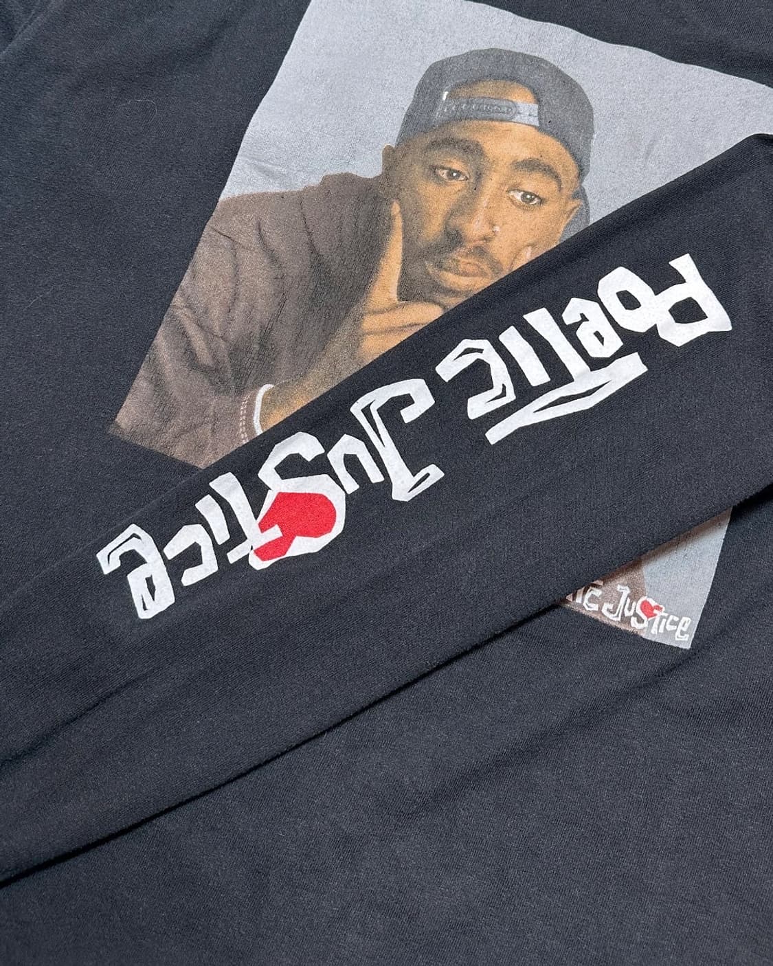 투팍 2pac 레퍼 프린팅 롱슬리브 티셔츠 상품이미지4