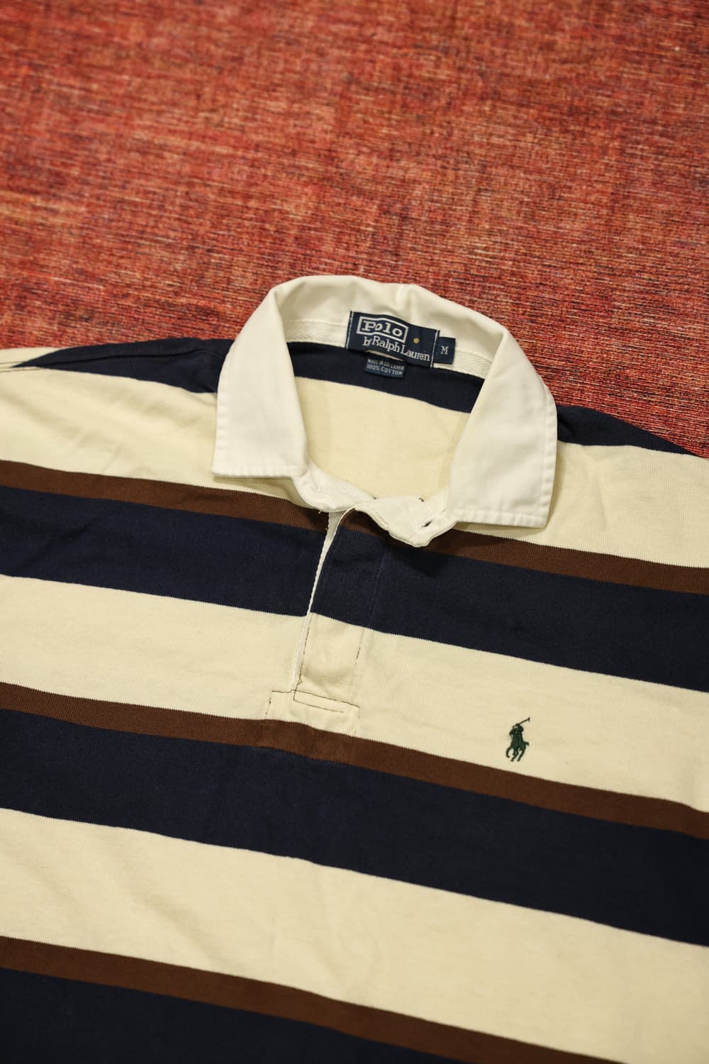 90~00s 빈티지 폴로 스트라이프 럭비티 판매 상품이미지4