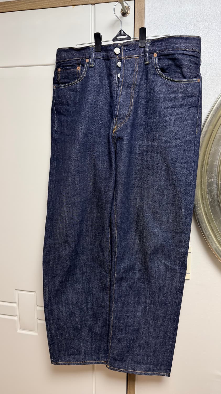 아웃스탠딩 1세대 인디고 자켓 M + 40s 팬츠 L 셋업 상품이미지2