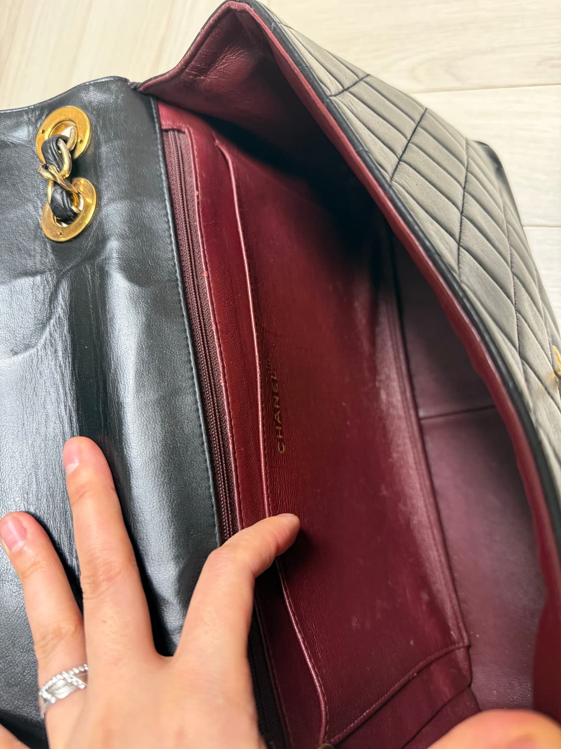 빈티지 샤넬 빅씨씨 클래식 라지 상품이미지7