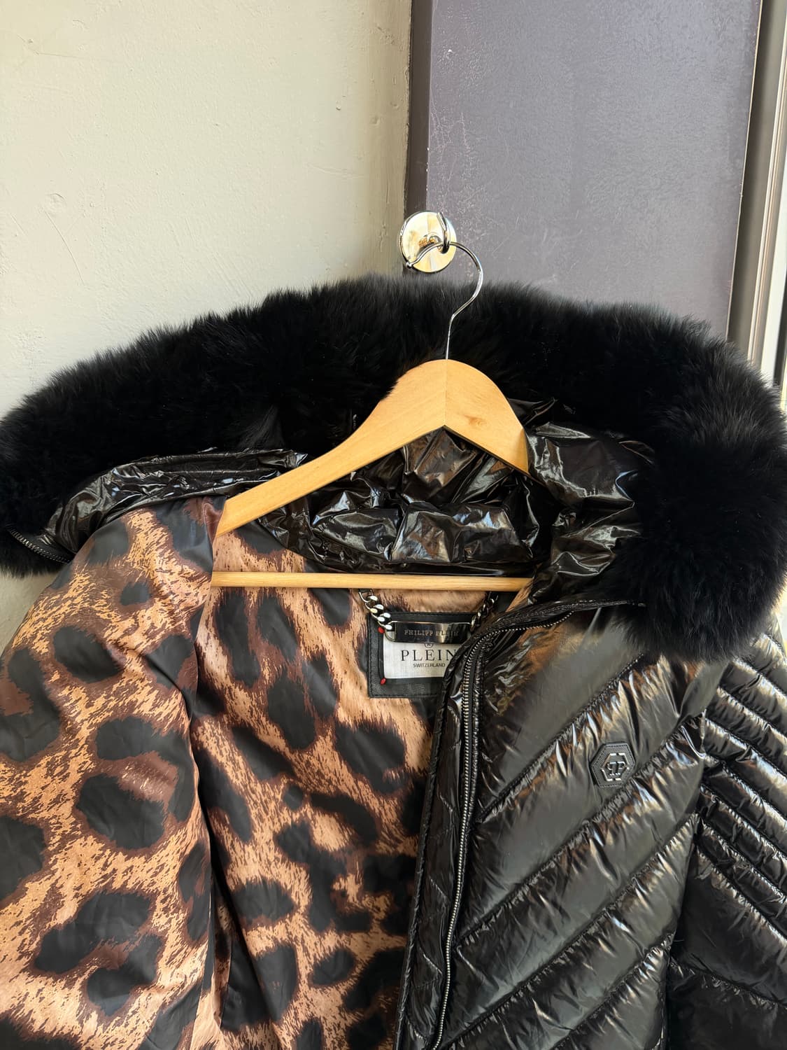 M/ 필립플레인 폭스퍼 구스다운 유광패딩 상품이미지7