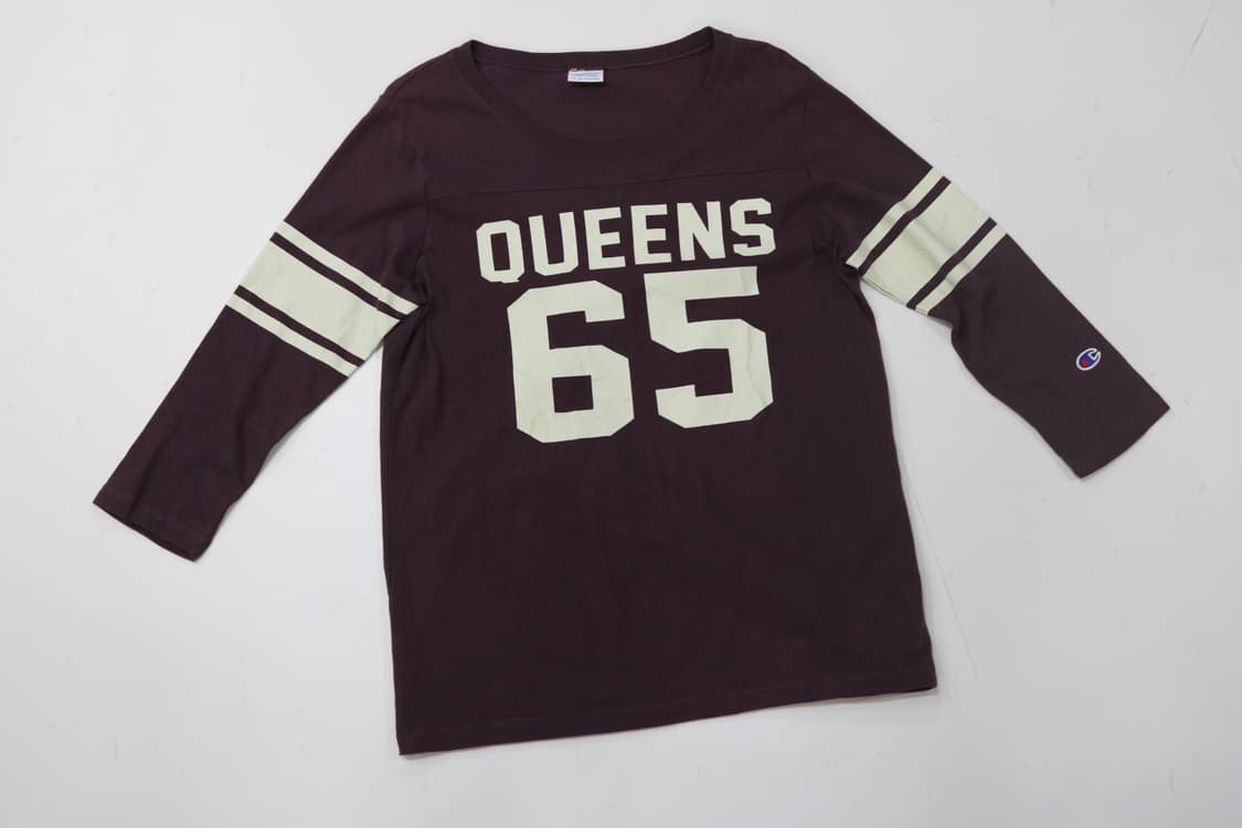 챔피온 빈티지 QUEENS 65 풋볼 티셔츠 M 상품이미지2