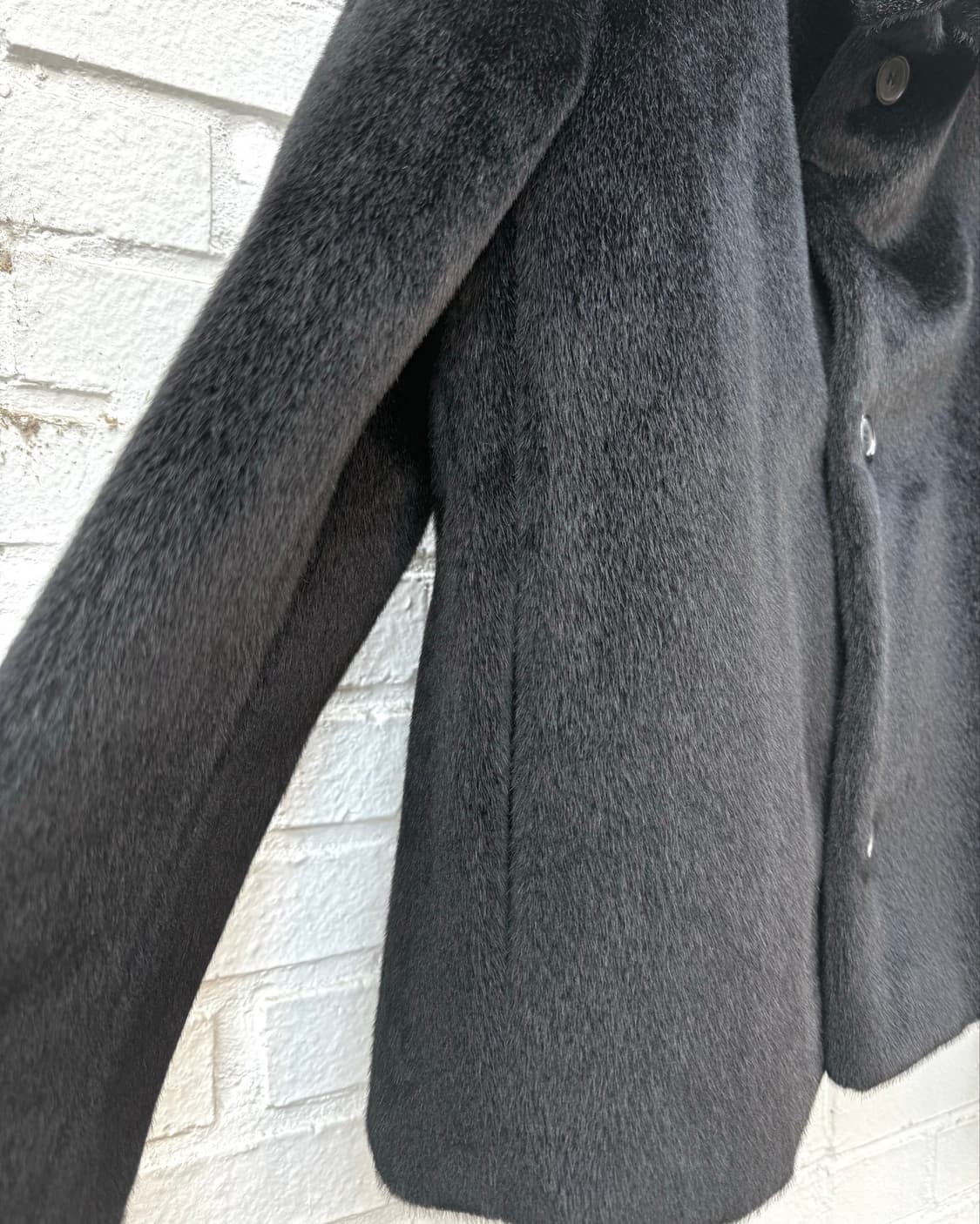 라프시몬스 12AW muppet fur 크롭컷 커스텀 자켓 상품이미지10