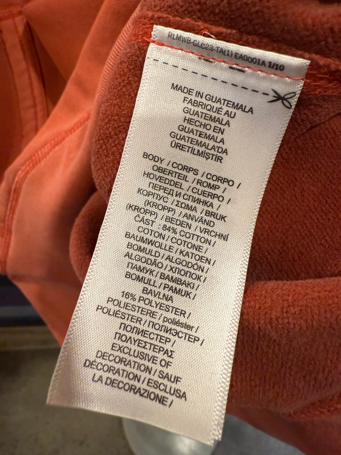 폴로 랄프로렌 네이비포니 레드 피그먼트 후드티 상품이미지3